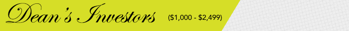 Dean's Investors ($1,000 - $2,499)