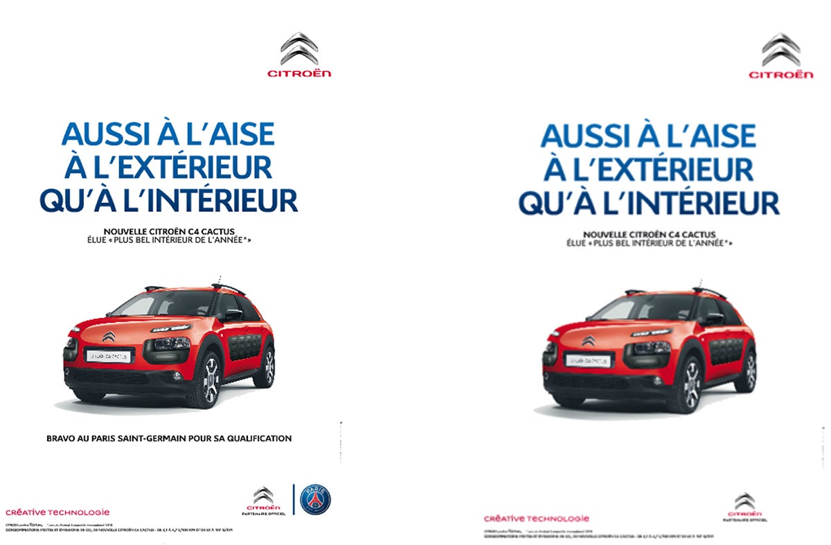 Citroen ad used for sports sponsorship research Citroen ad used for sports sponsorship research