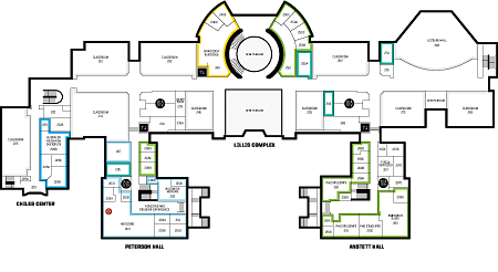 Level 2 map of the Lillis Business Complex