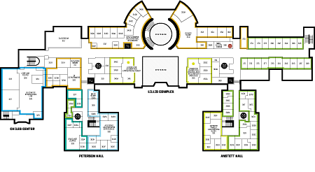 Level 3 map of the Lillis Business Complex