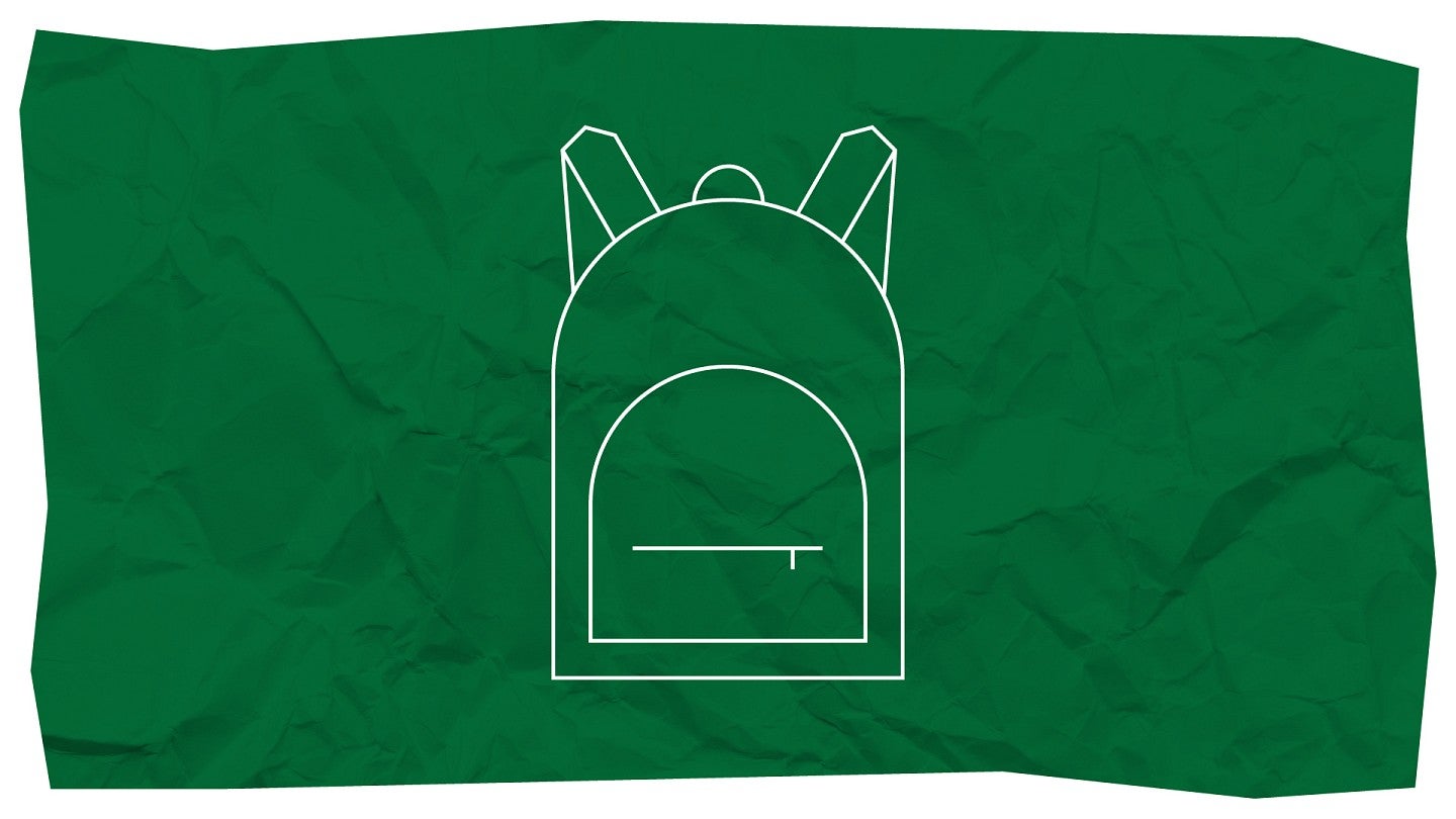 Icon of a backpack.