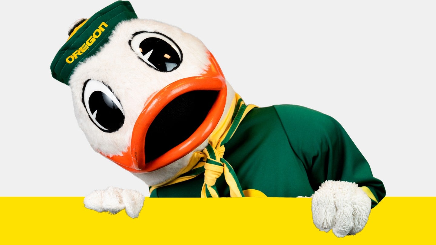 The Duck mascott.