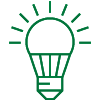 Icon of a lightbulb.