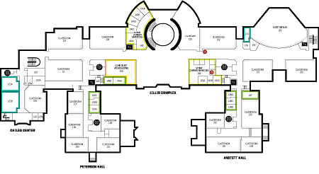 Lillis Business Complex level 4 map