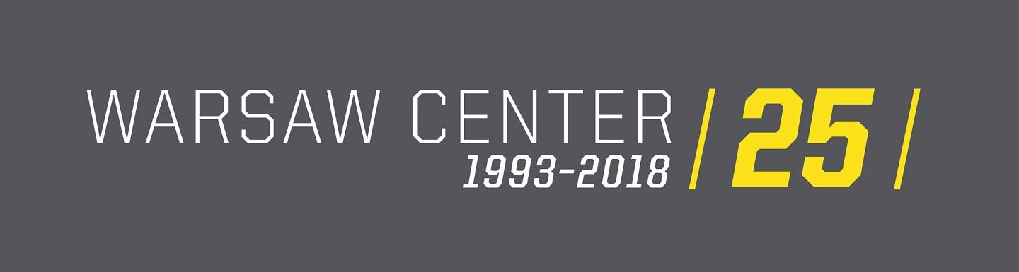 Warsaw Center 25th Anniversary Logo