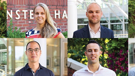 A grid of new faculty members' profile photos