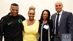 Ericka Warren (second left) with Wilson Smith, Mona Lisa Pinkney, and Andrew Colas.